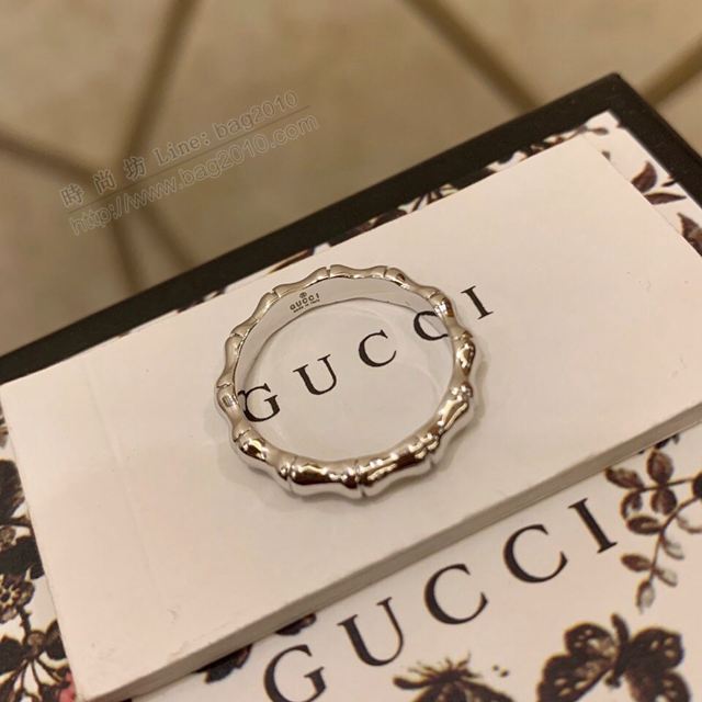 GUCCi飾品 古馳限量版手鐲 Gucci新款竹節開口手鐲戒指 男女同款  zgbq1027